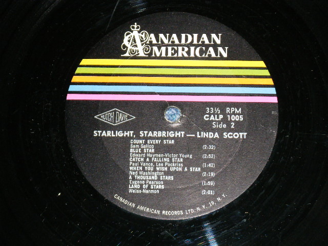 画像: LINDA SCOTT - STARLIGHT, STARBRIGHT (DEBUT ALBUM )( Ex+++,Ex++/ Ex+ Looks:Ex-) / 1961 US ORIGINAL MONO Used LP  