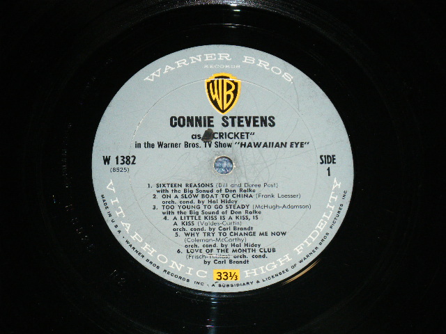 画像: CONNIE STEVENS - AS "CRICKET" IN THE WARNER BROTHERS SERIES "HAWAIIAN EYE" ( Ex+/Ex++ Looks:Ex+ )  / 1960 US AMERICA ORIGINAL MONO Used LP  