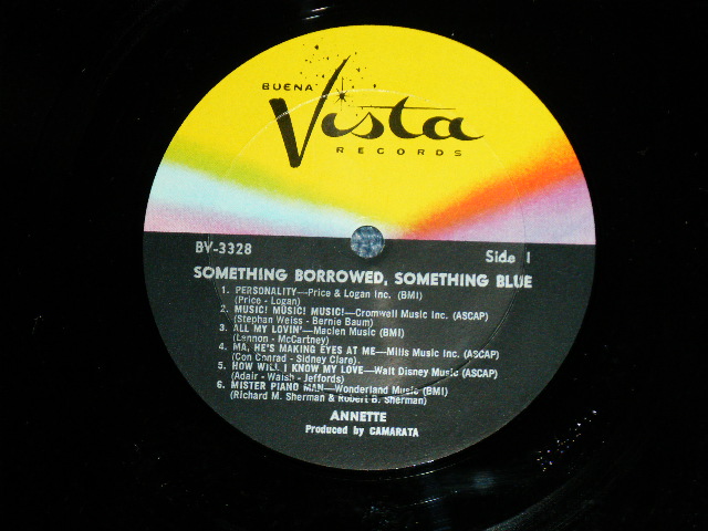 画像: ANNETTE - SOMETHING BORROWER,SOMETHING BLUE  ( Ex+/MINT- ) / 1964 US AMERICA ORIGINAL MONO LP  