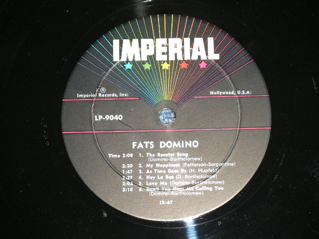 画像: FATS DOMINO - THIS IS FATS ( Ex+/Ex++)  / 1958 Version  US AMERICA 2nd Press "5 STARS Label"  MONO Used  LP 