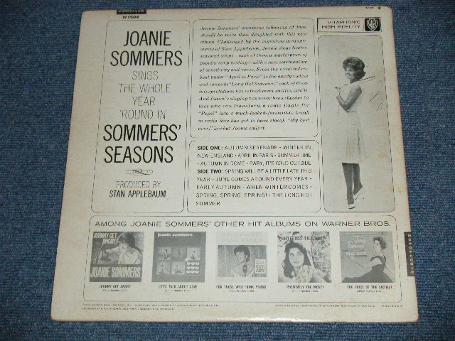 画像: JOANIE SOMMERS - SOMMERS' SEASONS ( Ex+/Ex++) / 1964 US AMERICA  ORIGINALMONO Used  LP  