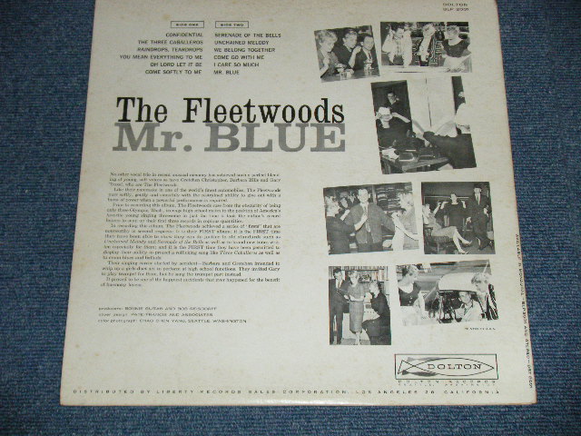 画像: THE FLEETWOODS - MR.BLUE ( Ex/Ex++) / 1963 Version  US ORIGINAL "3rd  PRESS ' BLUE with BLACK Print' LABEL  With DOLPHINE ON LEFT"  Used MONO LP  