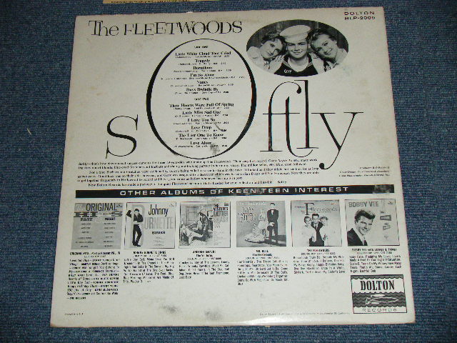 画像: THE FLEETWOODS -  SOFTLY  (Ex+/Ex++) / 1960 US ORIGINAL "1st Press LIGHT BLUE Label"  MONO Used  LP