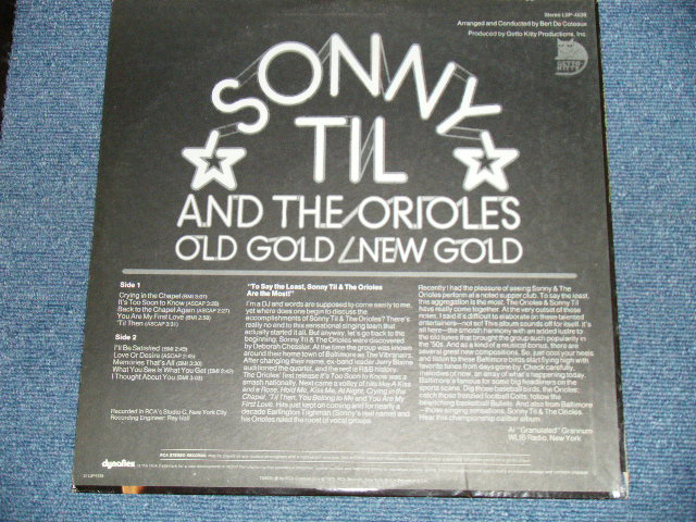 画像: SONNY TIL AND THE ORIOLES - OLD GOLD NEW GOLD   (Ex++/Ex+++) / 1971 US AMERICA ORIGINAL  Used  LP 