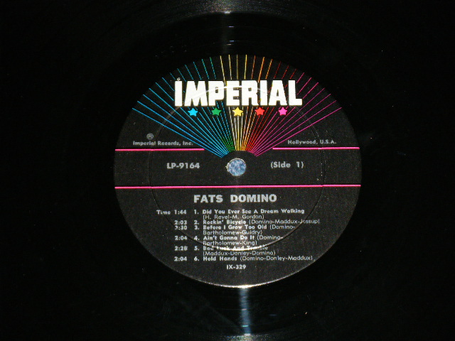 画像: FATS DOMINO - WHAT A PARTY! ( Ex/Ex++)  / 1962 Version  US AMERICA 1st Press "5 STARS Label"  MONO Used  LP 