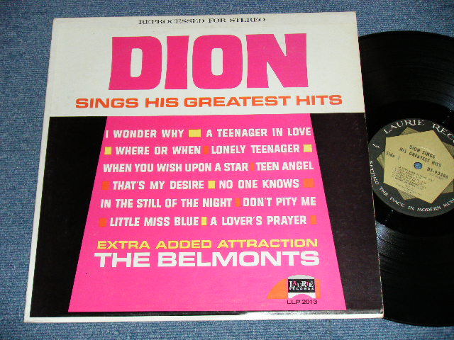 画像1: DION - SINGS HIS GREATEST HITS : CAPITOL Record Club Released (Ex++/Ex) /  1967? US AMERICA "Record Club Issued" STEREO  Used LP