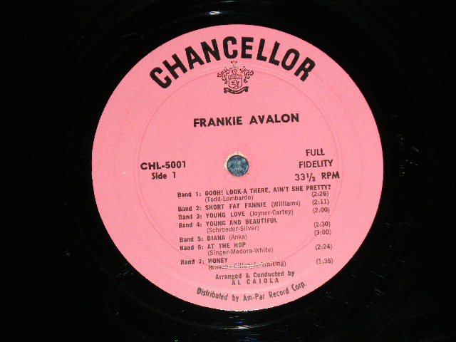 画像: FRANKIE AVALON - FRANKIE AVALON  ( VG-/Ex  ) / 1958 US AMERICA ORIGINAL 1st Press "PINK Label"  MONO Used  LP  