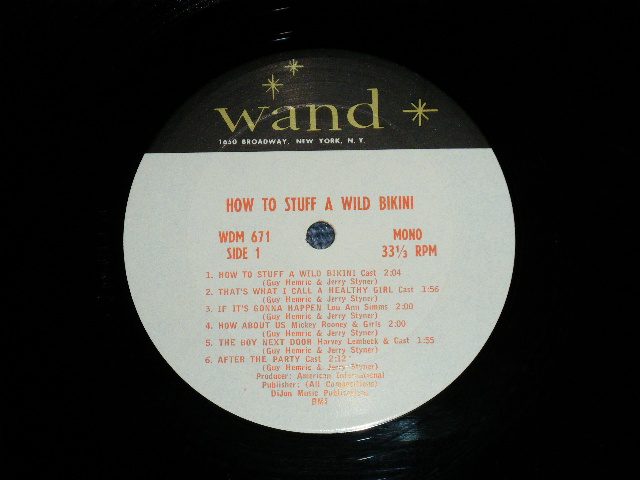 画像: OST (ANNETTE + KINGSMEN +etc.) -  HOW TO STUFF A WILD BIKINI (Ex+/Ex+++ ) / 1965 US AMERICA ORIGINAL MONO Used LP  