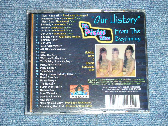 画像: The PIXIES THREE - OUR HISTORY : FROM THE BEGINNINGS ( MINT-/MINT)   / 2001 US AMERICA Used  CD  