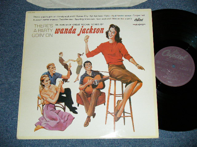 画像1: WANDA JACKSON - THERE'S A PARTY GOIN' ON (Ex++/Ex+++)  / 1980's?  FRENCH FRANCE REISSUE Used LP 