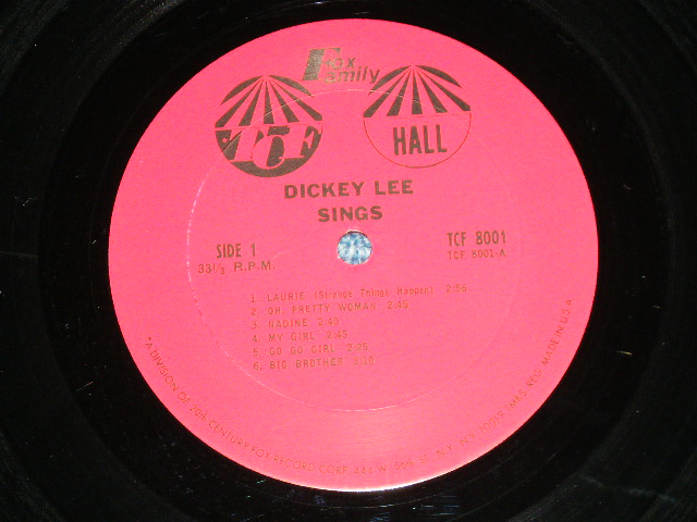 画像: DICKEY LEE - Sings LAURIE & THE GIRL FROM PEYTON PLACE ( Ex++/Ex+++ )  / 1965 US AMERICA  ORIGINAL MONO Used  LP