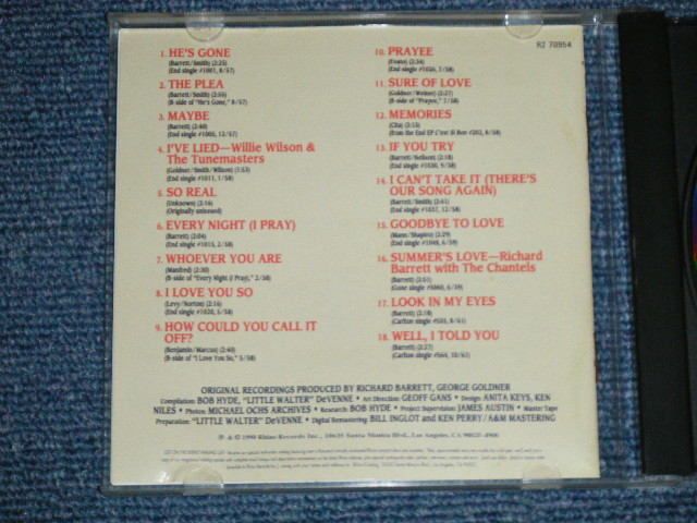 画像: THE CHANTELS  - THE BEST OF ( MINT-/MINT)  / 1990 US AMERICA  Used CD 