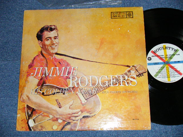 画像1: JIMMIE RODGERS -  HIS GOLDEN YEARS ( Ex-,Ex+/Ex+ ) / 1959 US AMERICA ORIGINAL 1st  Press "WHITE Label"  MONO Used  LP  