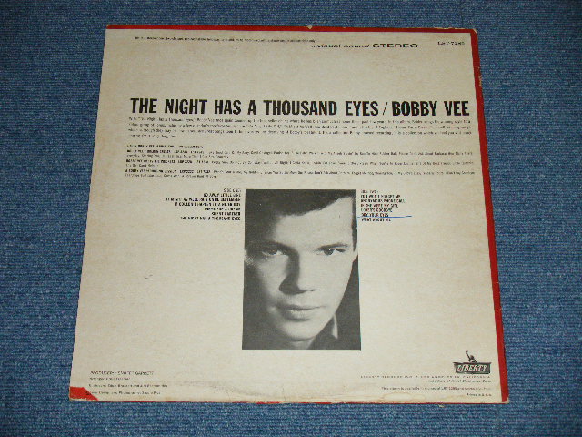 画像: BOBBY VEE - THE NIGHT HAS A THOUSAND EYES ( Ex+/Ex++ A-3:Ex )  / 1963  US AMERICA ORIGINAL STEREO Used  LP 