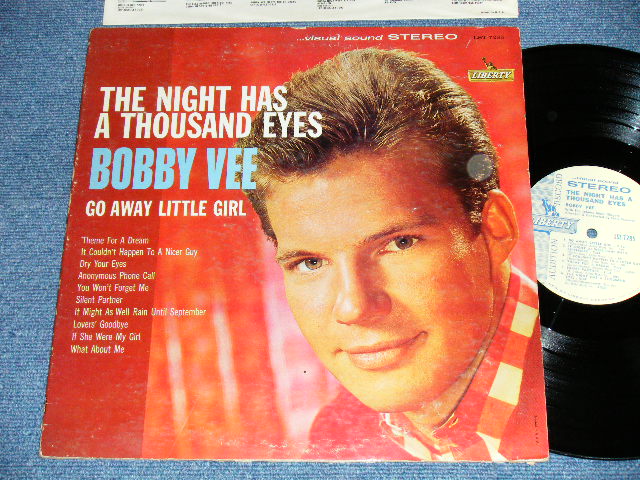 画像1: BOBBY VEE - THE NIGHT HAS A THOUSAND EYES ( VG+++/Ex++ Looks:Ex+++)  / 1963  US AMERICA ORIGINAL "AUDITION LABEL PROMO" STEREO Used  LP 