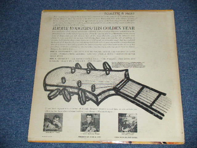 画像: JIMMIE RODGERS -  HIS GOLDEN YEARS ( Ex+/Ex++ ) / 1959 US AMERICA ORIGINAL 1st  Press "WHITE Label"  MONO Used  LP  