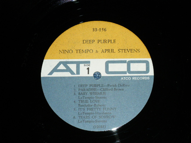 画像: NINO TEMPO & APRIL STEVENS - DEEP PURPLE  (Ex+/Ex++ ) / 1963 US AMERICA ORIGINAL "BROWN & GRAY Label"  MONO Used  LP  