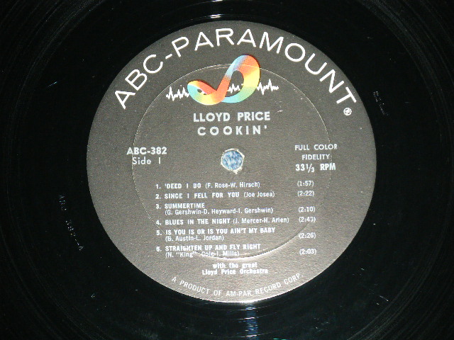 画像: LLOYD PRICE -  COOKIN'   ( MINT-/Ex+++ )  / 1961 US AMERICA ORIGINAL MONO Used LP 