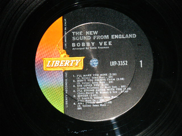 画像: BOBBY VEE - SINGS THE NEW SOUND FROM ENGLAND ( Ex++/Ex+++) / 1964 US AMERICA ORIGINAL MONO Used LP 