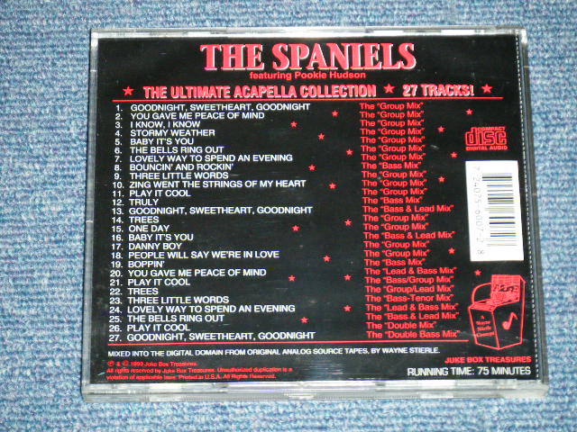 画像: THE SPANIELS -  THE ULTIMATE ACCAPELLA COLLECTION  ( MINT-,VG+++/MINT-)  / 1993 US ORIGINAL Used CD 