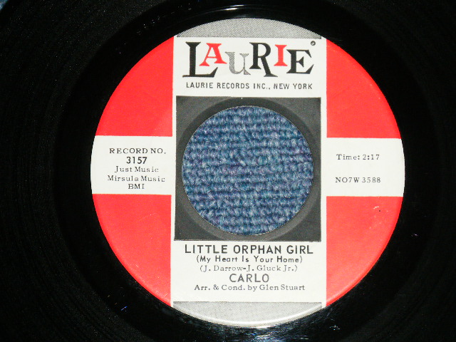 画像1: CARLO of (DION & ) SOLO from THE BELMONTS - LITTLE ORPHAN GIRL (MINT-/MINT- )  / 1963 US AMERICA Original Used 7" Single 