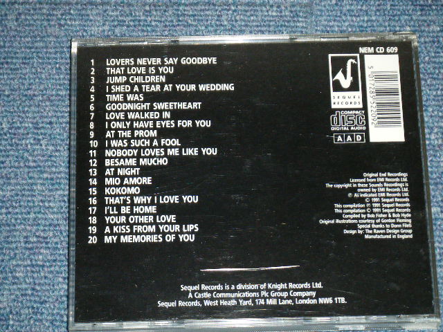画像: THE FLAMINGOS - THE BEST OF END YEARS : I ONLY HAVE EYES FOR YOU  ( MINT-/MINT)  / 1991 UK ENGLAND  Used CD 