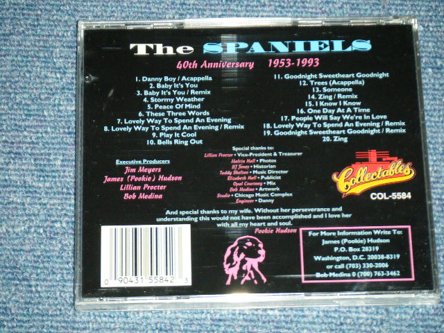 画像: THE SPANIELS -  40TH ANIIVERSARY 1653-1993 : Reunion  (SEALED) / 1995 US AMERICA RELEASE "Brand New SEALD" CD 