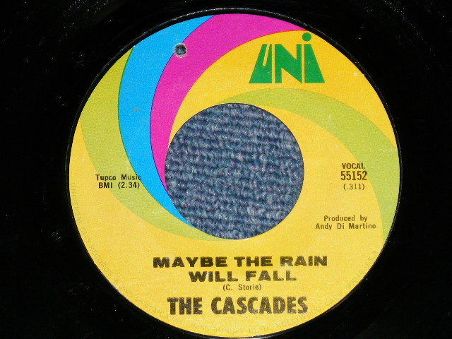 画像: THE CASCADES - MAYBE THE RAIN WILL FALL ( Ex+++/Ex+++) / 1969 US AMERICA ORIGINAL Used 7" Single 
