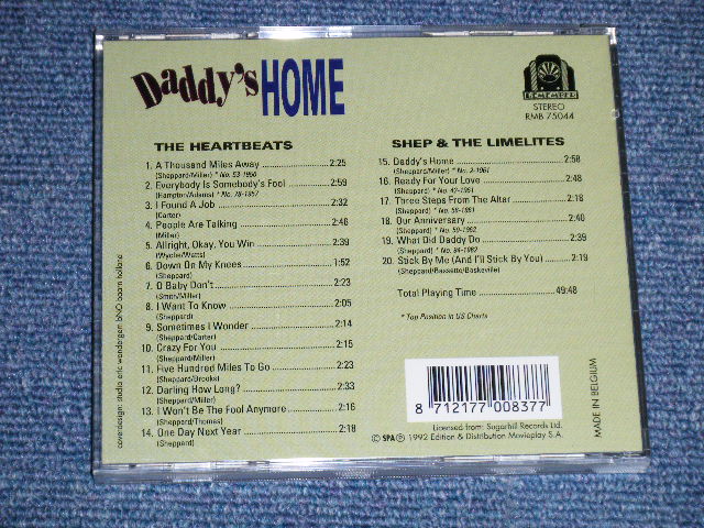 画像: THE HEARTBEATS AND SHEP & THE LIMELITES -  DADDY'S HOME (NEW )  / 1992 BELGIUM ORIGINAL "BRAND NEW" CD 