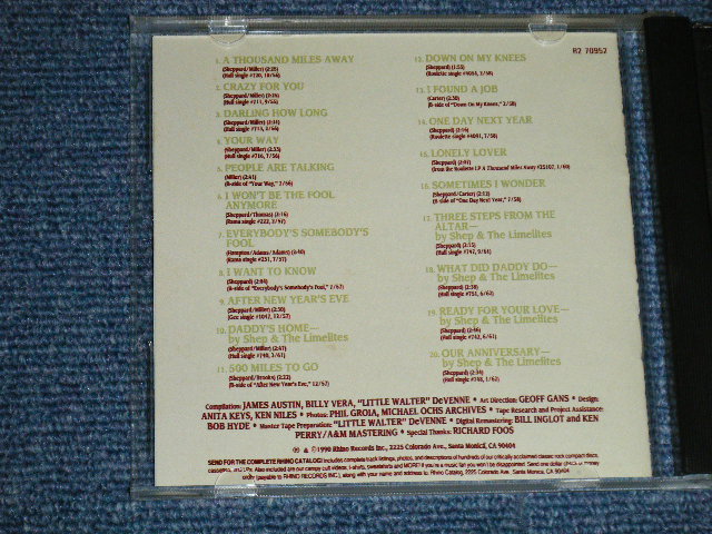 画像: THE HEARTBEATS - THE BEST OF ( MINT-/MINT)  / 1990  US AMERICA ORIGINAL Used  CD