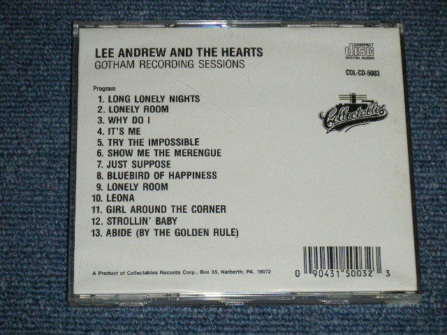 画像: LEE ANDREWS & THE HEARTS - GOTHAM RECORDING SESSIONS ( MINT-/MINT)  / 1990 US AMERICA  ORIGINAL Used  CD
