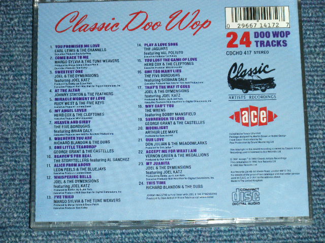 画像: v.a. OMNIBUS - CLASSIC DOO WOP : 24 DOO WOP TRACKS   ( MINT/MINT)  / 1992 UK ENGLAND  ORIGINAL Used CD 