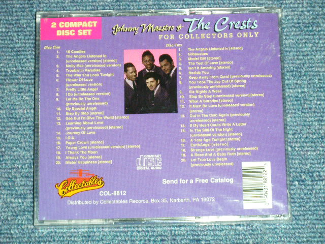 画像: The CRESTS -  FOR COLLECTOR'S ONLY ( SEALED)  / 1994 US AMERICA ORIGINAL "BRAND NEW SEALED" 2-CD's Set 