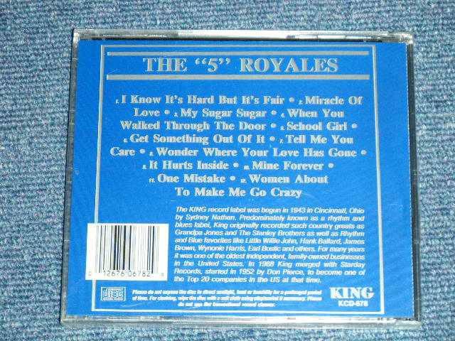 画像: THE 5 FIVE ROYALS - THE FIVE ROYALS ( SEALED )  / 1994 US AMERICA ORIGINAL "BRAND NEW SEALED" CD 