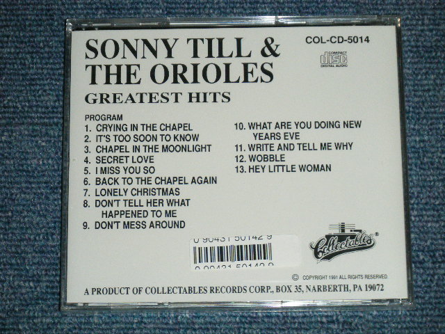 画像: SONNY TIL & THE ORIOLES -  GREATEST HITS ( SEALED ) /  1991 US AMERICA ORIGINAL "BRAND NEW SEALED" CD