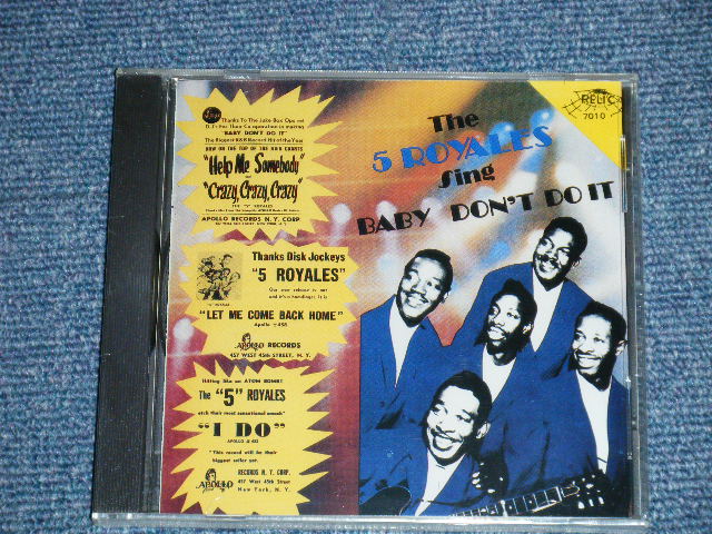 画像1: THE 5 FIVE ROYALS - SING BABY DON'T DO IT ( SEALED )  / 1994 US AMERICA ORIGINAL "BRAND NEW SEALED" CD 