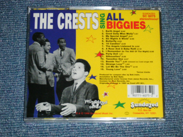 画像: The CRESTS - SING ALL BIGGIES ( SEALED)  / 1996 US AMERICA ORIGINAL "BRAND NEW SEALED" CD