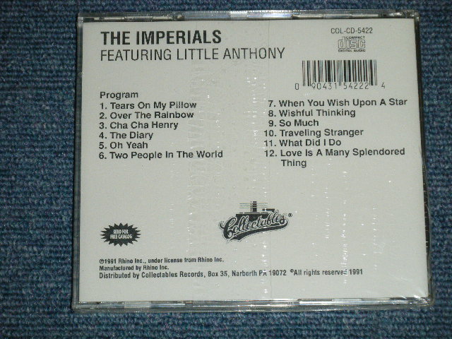 画像: LITTLE ANTHONY and The IMPERIALS  -  WE ARE The IMPERIALS  feat. LITTLE ANTHONY( SEALED)  / 1991 US AMERICA ORIGINAL "BRAND NEW SEALED" CD