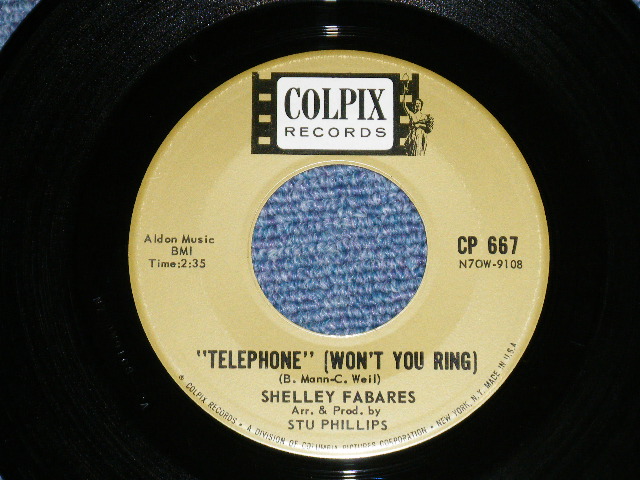 画像1: SHELLEY FABARES - TELEPHONE : BIG STAR  ( BARRY MANN  Works )   ( Ex+++/Ex+++ )  / 1962 US AMERICA ORIGINAL   Used 7" SINGLE 