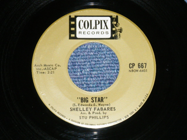 画像: SHELLEY FABARES - TELEPHONE : BIG STAR  ( BARRY MANN  Works )   ( Ex+++/Ex+++ )  / 1962 US AMERICA ORIGINAL   Used 7" SINGLE 