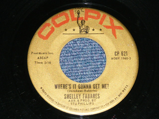 画像: SHELLEY FABARES - JOHNNY ANGEL : WHERE'S IT GONNA GET ME?   ( VG+++/VG+++)  / 1962 US AMERICA ORIGINAL   Used 7" SINGLE 