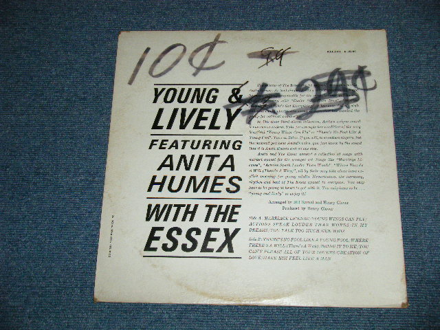 画像: ANITA HUMES With THE ESSEX -  YOUNG & LIVELY ( Ex++, VG/Ex++) / 1964 US AMERICA ORIGINAL MONO Used LP  