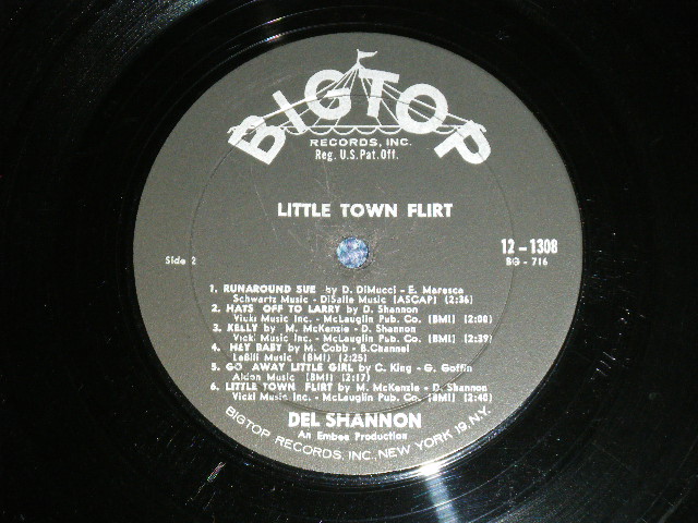 画像: DEL SHANNON - LITTLE TOWN FLIRT   ( Ex+/Ex+ Looks:Ex) / 1963 US AMERICA ORIGINAL MONO Used LP
