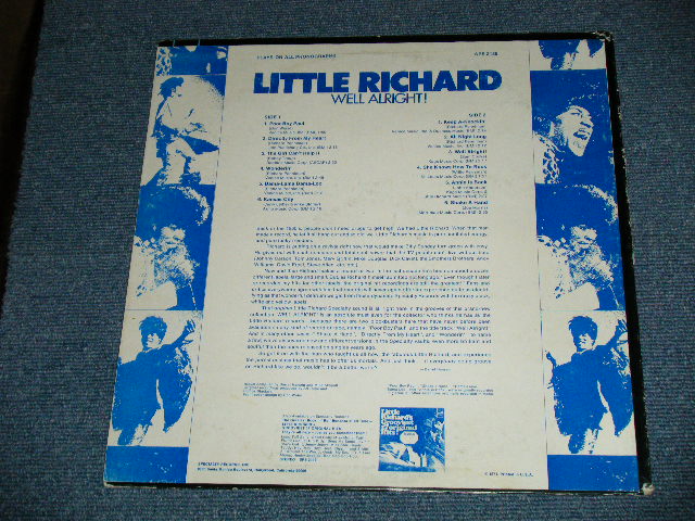画像: LITTLE RICHARD - WELL ALRIGHT ( Ex+/Ex+++ Looks: Ex+ )  / 1971 US AMERICA ORIGINAL  Used LP 