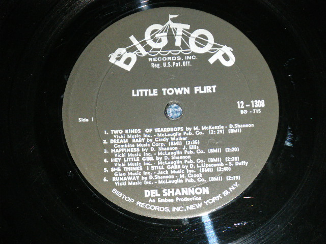 画像: DEL SHANNON - LITTLE TOWN FLIRT   ( Ex++/Ex++, B-1:Ex-) / 1963 US AMERICA ORIGINAL MONO Used LP