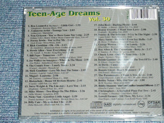 画像: V.A. (VARIOUS ARTISTS) OMNIBUS - TEEN -AGE DREAMS VOL.30  ( SEALED)  /  2014 GERMAN GERMANY  ORIGINAL "BRAND NEW SEALED"  CD