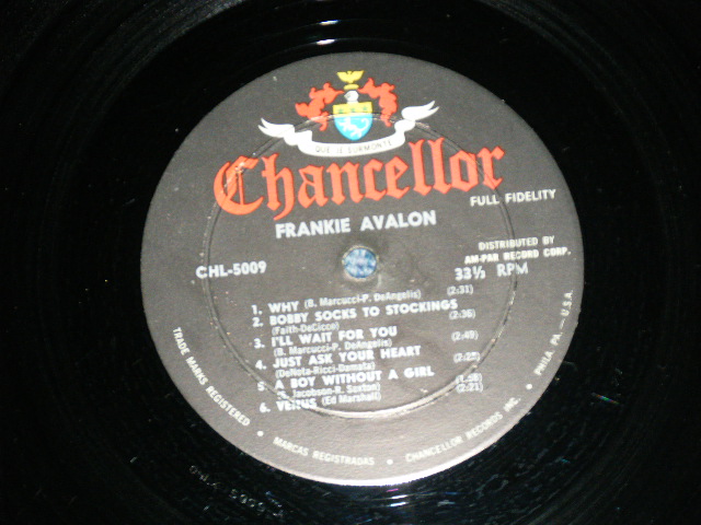 画像: FABIAN & FRANKIE AVALON - THE HIT MAKER ( Ex++/Ex++)  / 1960 US AMERICA ORIGINAL 1st Press "BLACK Label"  MONO Used  LP  