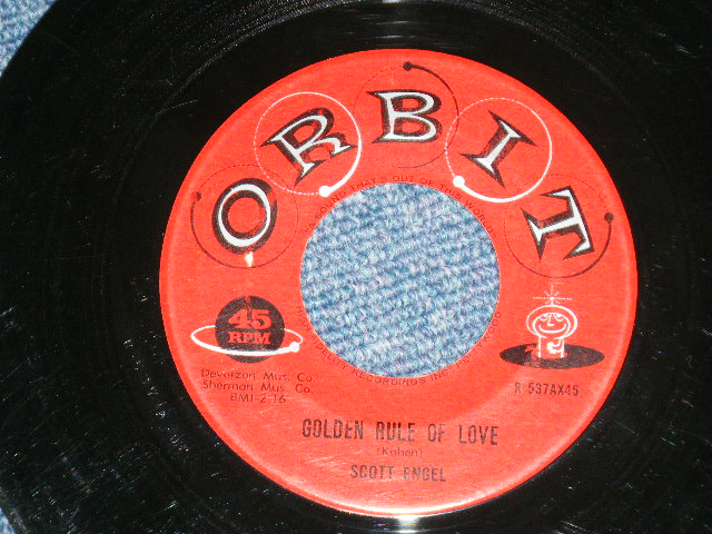 画像1: SCOTT ENGEL(of WALKER BROTHERS's SCOTT) - GOLDEN RULE OF LOVE : SUNDAY  ( Ex+/Ex+)  / 1959 US AMERICA  ORIGINAL Used 7" SINGLE  