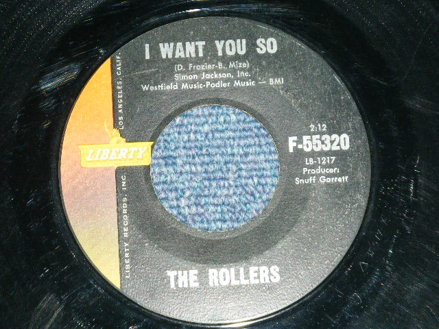 画像: The ROLLERS - The CONTINENTAL MALK : I WANT YOU SO (Produced by SNUFF GARRETT ) ( VG+++/VG+++  ) / 1961 US AMERICA  ORIGINAL Used 7" SINGLE 