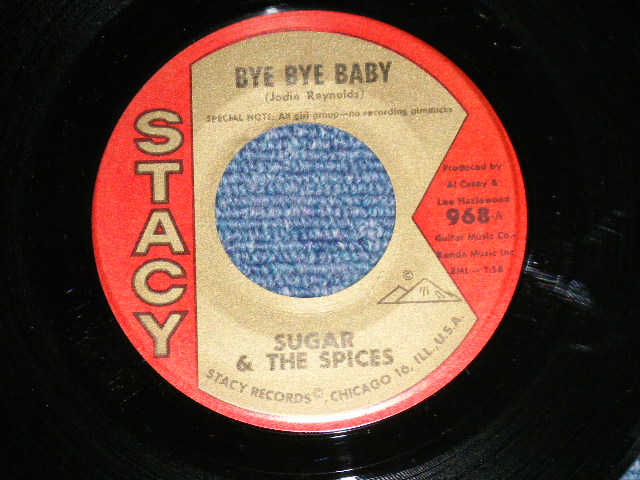 画像1: SUGAR & The SPICES - BYE BYE BABY : DO THE DOG ( Ex++/Ex++)  / 1963 US AMERICA  ORIGINAL Used 7" SINGLE  